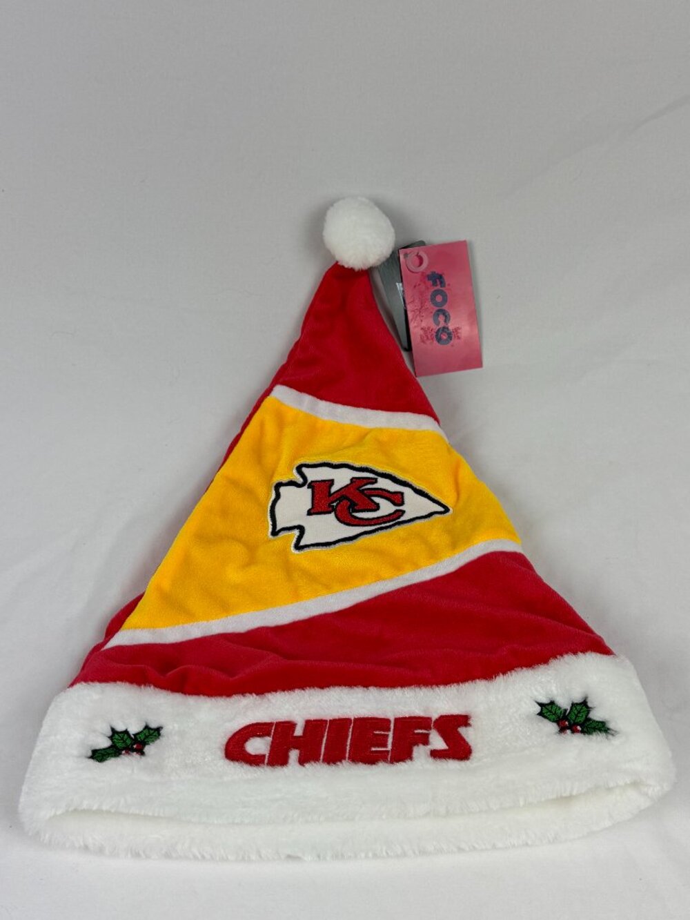 Kansas City Chiefs FOCO Adult Embroidered Santa Hat One Size